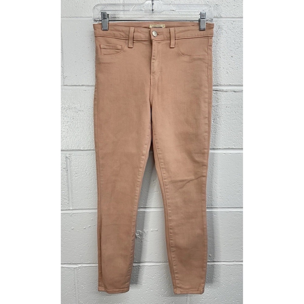 L'AGENCE Jeans Margot High Rise Skinny in Dusty‎ Pink Coated / Women's 26